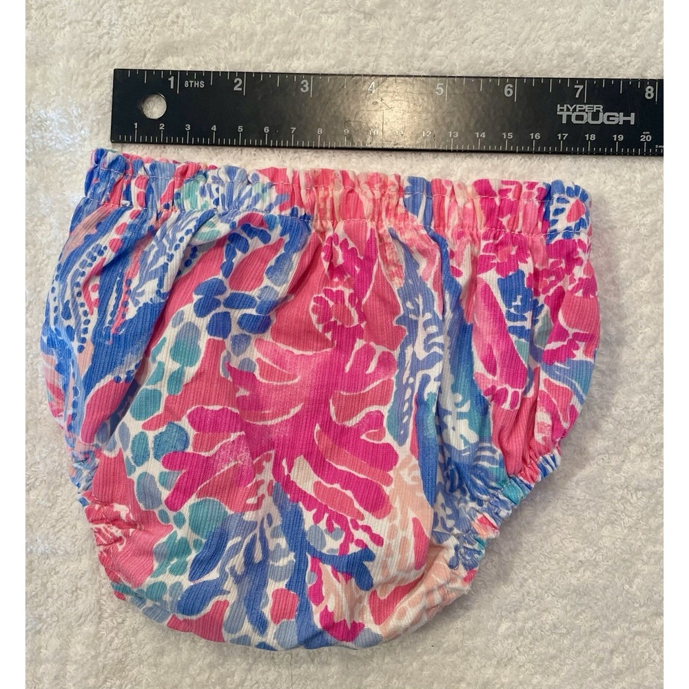 NWOT LILLY PULITZER Multicolor Bloomers Diaper Cover Size 6-12 Months 6m 9m 12m - Picture 3 of 4